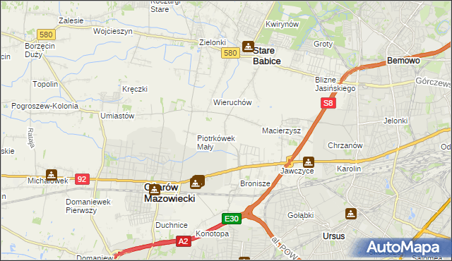 mapa Piotrkówek Duży, Piotrkówek Duży na mapie Targeo