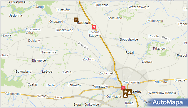 mapa Porudzie, Porudzie na mapie Targeo