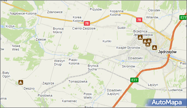 mapa Prząsław Mały, Prząsław Mały na mapie Targeo