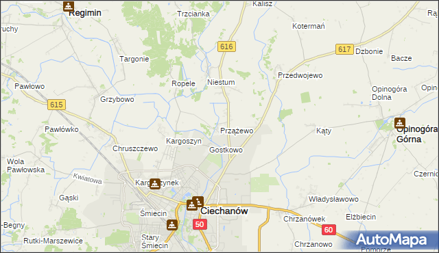 mapa Przążewo, Przążewo na mapie Targeo