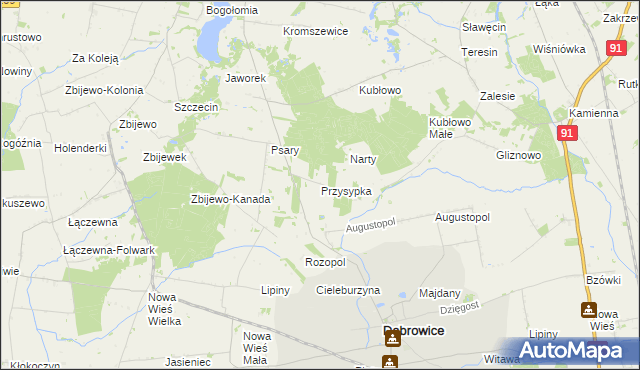 mapa Przysypka, Przysypka na mapie Targeo