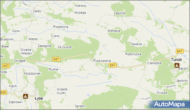 mapa Pupkowizna, Pupkowizna na mapie Targeo