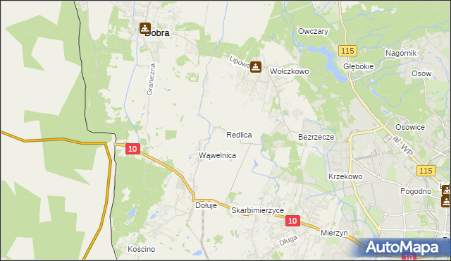 mapa Redlica, Redlica na mapie Targeo