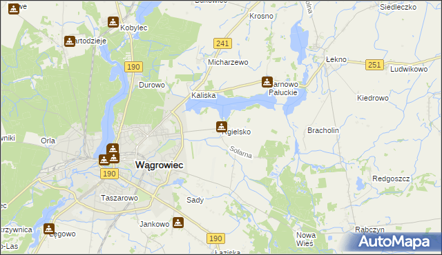 mapa Rgielsko, Rgielsko na mapie Targeo