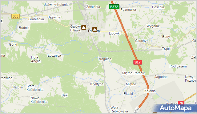 mapa Rogalec, Rogalec na mapie Targeo