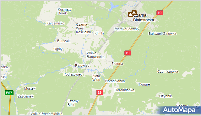 mapa Ruda Rzeczka, Ruda Rzeczka na mapie Targeo