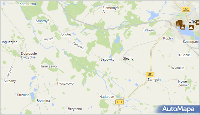 mapa Sądówko, Sądówko na mapie Targeo