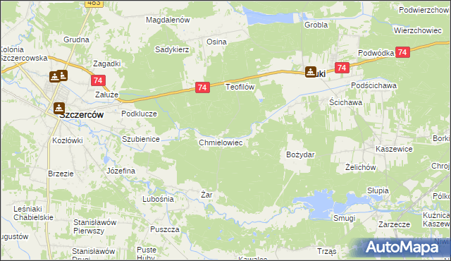 mapa Sadulaki, Sadulaki na mapie Targeo