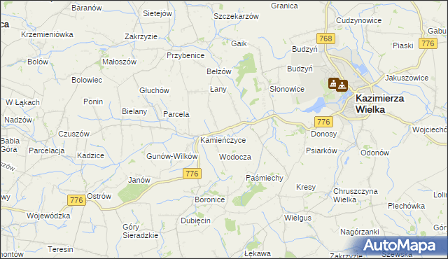 mapa Skorczów, Skorczów na mapie Targeo