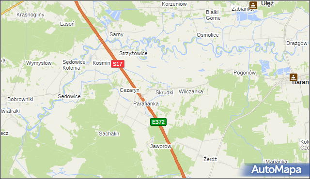 mapa Skrudki, Skrudki na mapie Targeo