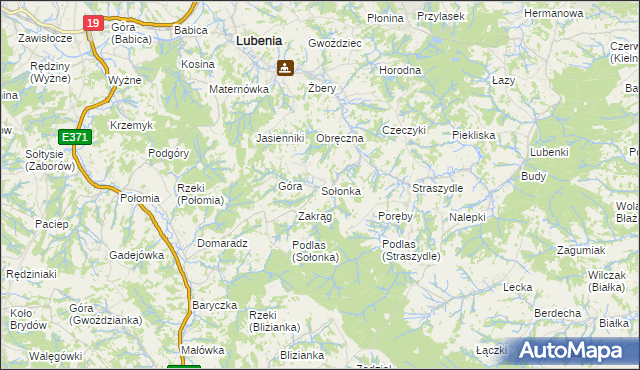 mapa Sołonka, Sołonka na mapie Targeo