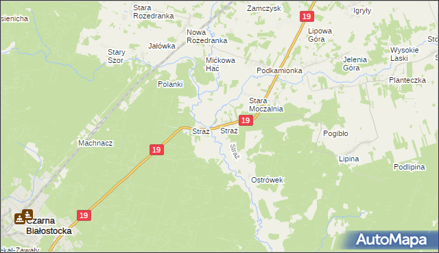 mapa Straż, Straż na mapie Targeo