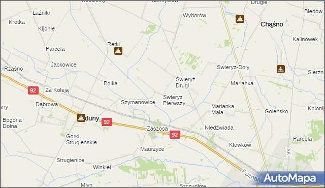 mapa Świeryż Pierwszy, Świeryż Pierwszy na mapie Targeo