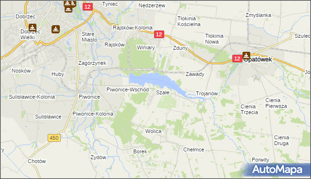 mapa Szałe, Szałe na mapie Targeo