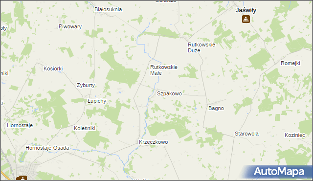 mapa Szpakowo, Szpakowo na mapie Targeo