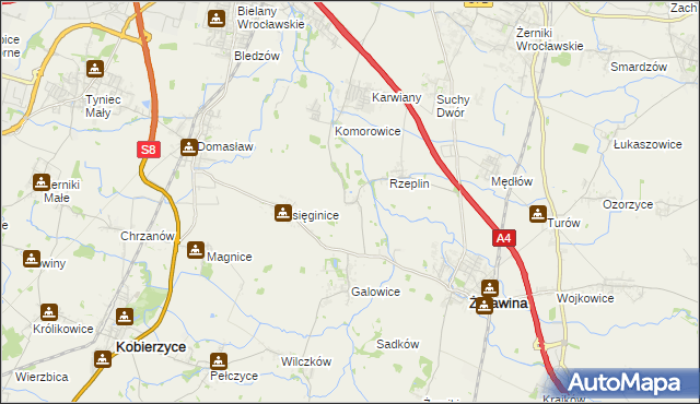 mapa Szukalice, Szukalice na mapie Targeo