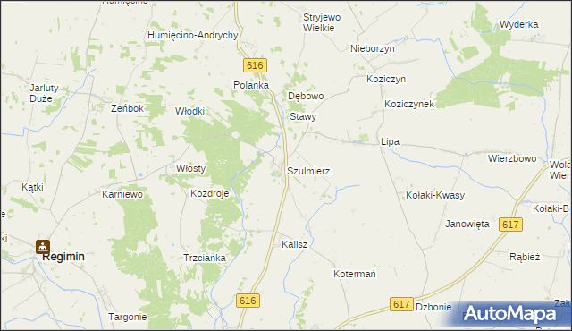 mapa Szulmierz, Szulmierz na mapie Targeo