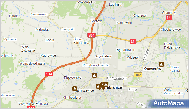 mapa Szynkielew, Szynkielew na mapie Targeo