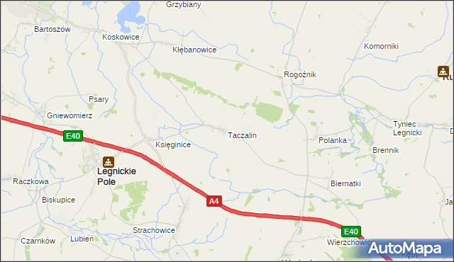 mapa Taczalin, Taczalin na mapie Targeo