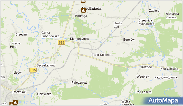 mapa Tarło-Kolonia, Tarło-Kolonia na mapie Targeo