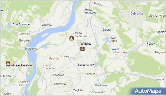 mapa Urządków, Urządków na mapie Targeo