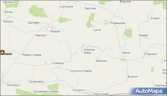 mapa Wasylów Wielki, Wasylów Wielki na mapie Targeo