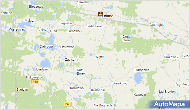 mapa Wętfie, Wętfie na mapie Targeo