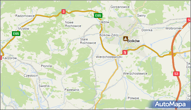 mapa Wierzchosławiczki, Wierzchosławiczki na mapie Targeo