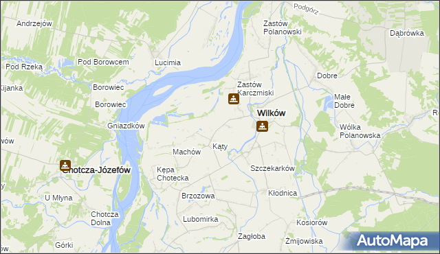 mapa Wilków-Kolonia, Wilków-Kolonia na mapie Targeo