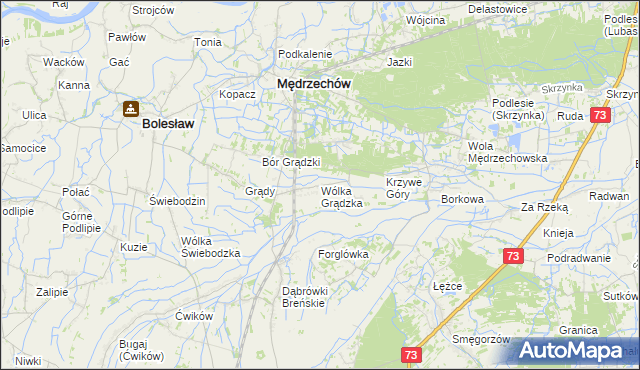 mapa Wólka Grądzka, Wólka Grądzka na mapie Targeo