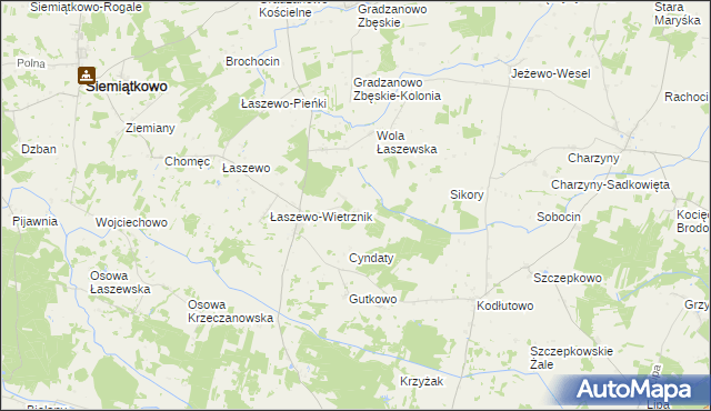 mapa Zaborze Krzeczanowskie, Zaborze Krzeczanowskie na mapie Targeo