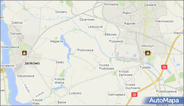 mapa Żalinowo, Żalinowo na mapie Targeo