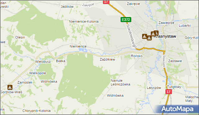 mapa Zażółkiew, Zażółkiew na mapie Targeo