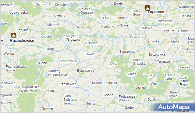 mapa Żerosławice, Żerosławice na mapie Targeo