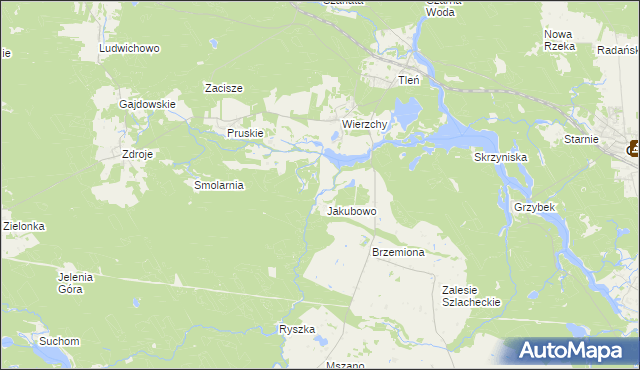 mapa Zgorzały Most, Zgorzały Most na mapie Targeo