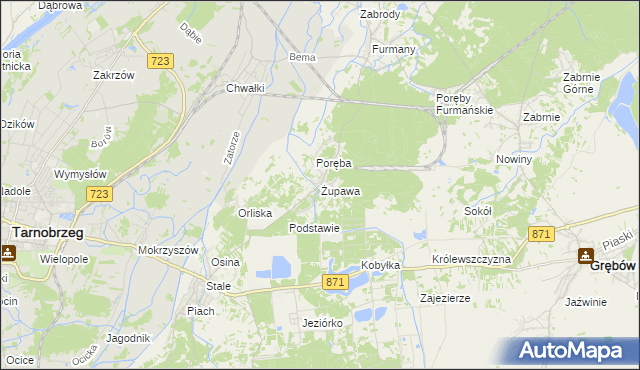 mapa Żupawa, Żupawa na mapie Targeo