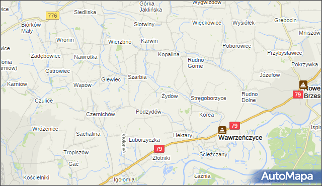 mapa Żydów gmina Igołomia-Wawrzeńczyce, Żydów gmina Igołomia-Wawrzeńczyce na mapie Targeo