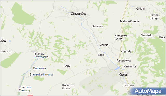 mapa Chrzanów-Kolonia, Chrzanów-Kolonia na mapie Targeo