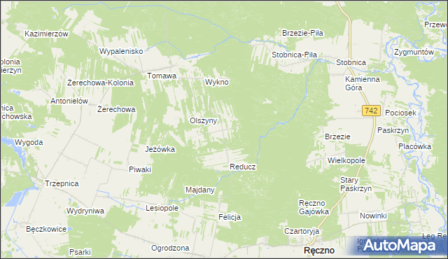 mapa Dorszyn, Dorszyn na mapie Targeo