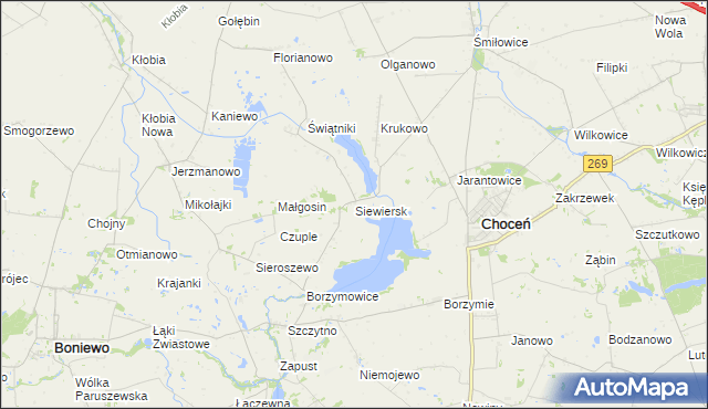 mapa Siewiersk, Siewiersk na mapie Targeo