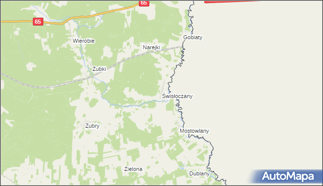 mapa Świsłoczany, Świsłoczany na mapie Targeo