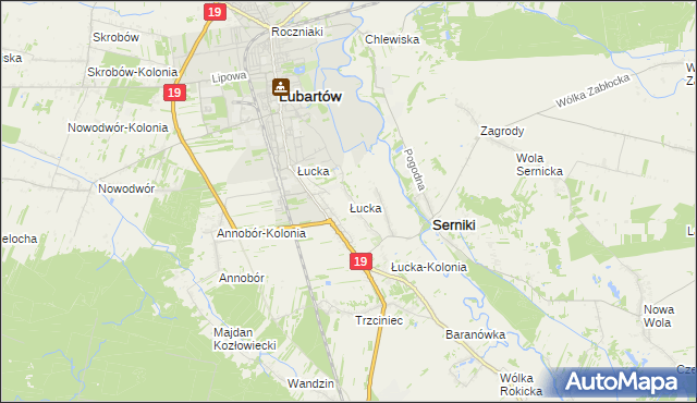 mapa Łucka, Łucka na mapie Targeo