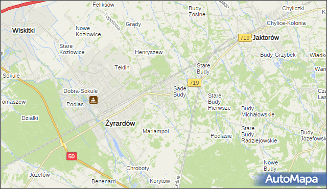 mapa Międzyborów, Międzyborów na mapie Targeo