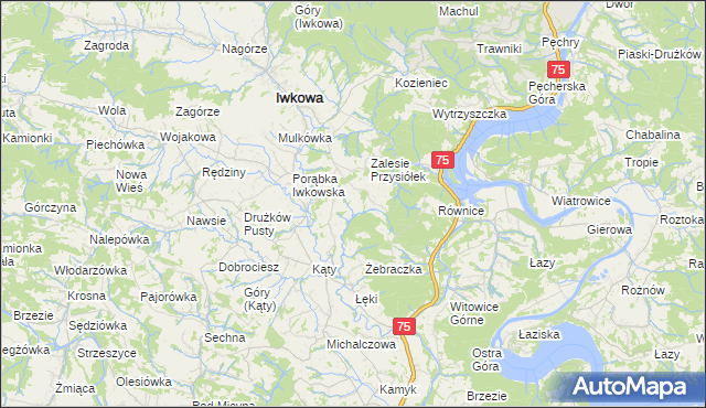 mapa Połom Mały, Połom Mały na mapie Targeo