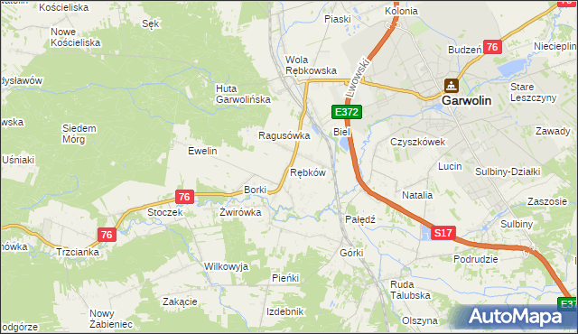 mapa Rębków, Rębków na mapie Targeo