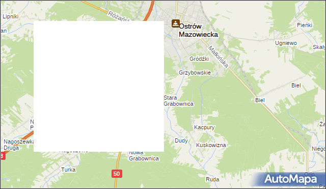 mapa Stara Grabownica, Stara Grabownica na mapie Targeo