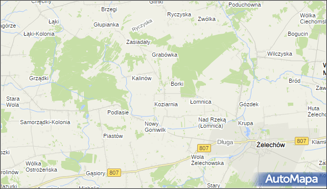 mapa Stary Goniwilk, Stary Goniwilk na mapie Targeo