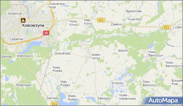 mapa Wielki Klincz, Wielki Klincz na mapie Targeo