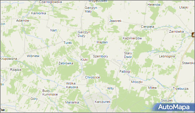 mapa Abramy, Abramy na mapie Targeo