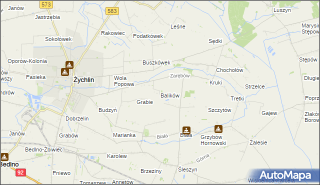 mapa Balików, Balików na mapie Targeo
